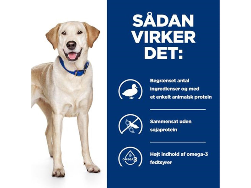 Hill's Prescription Diet D/D Food Sensitivities, duck and rice - dry dog food - 4kg