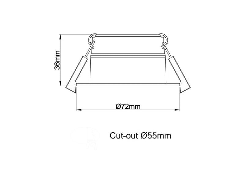 HiluX D3 Tilt360 - Full Spectrum LED Recessed spot - Ra97 - 2700K - White