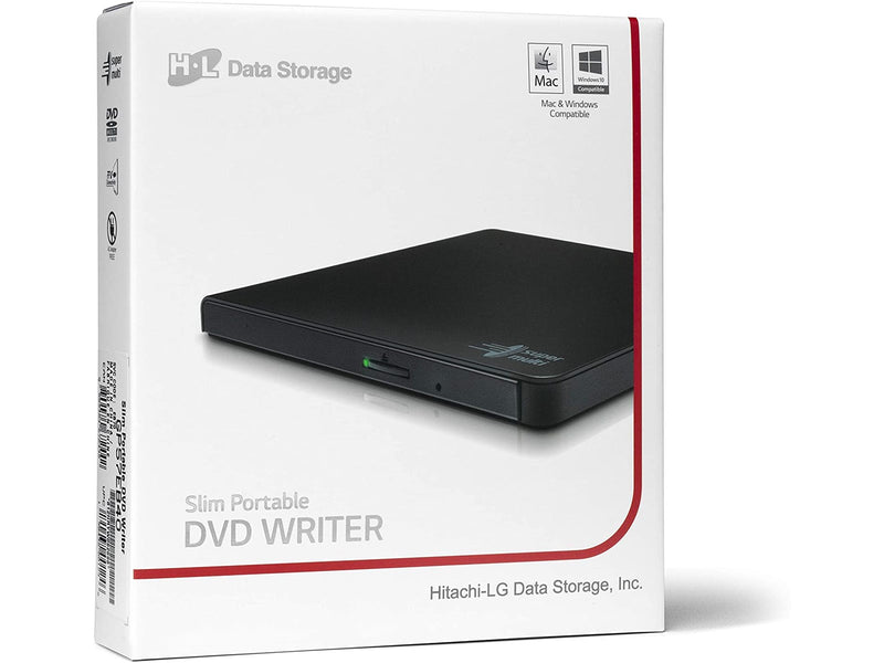 Hitachi - LG GP57EB40 Slim Portable DVD-Writer - DVD-RW (Brenner) - USB 2.0 - Schwarz