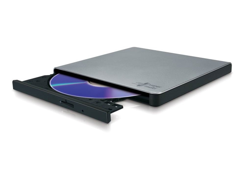 Hitachi - LG GP57ES40 Slim Portable DVD-Writer - DVD-RW (Brenner) - USB 2.0 - Silber