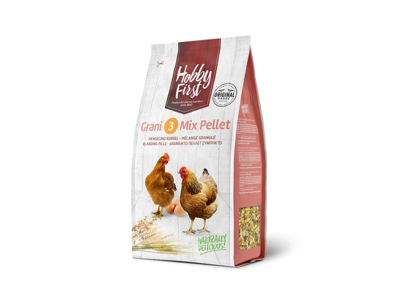 Hobby First Grani 3 Mix Pellet Alleinfutter für Legehennen 4kg