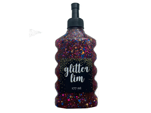 Hobby Mate Glitter glue coarse glitter Black Multi 177