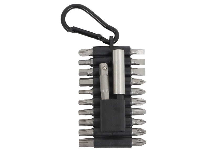 Home>it Bit set 22 pieces Cr-V steel 20 x Bits in Cr-V quality 1 x 1/4" Adapter for sockets 1 x 1/4" Magnetic bit holder
