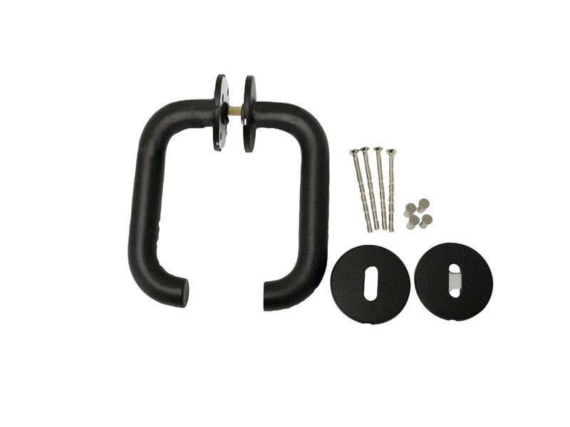 Home>it Door Handle With U-handle 19 mm Matt Black