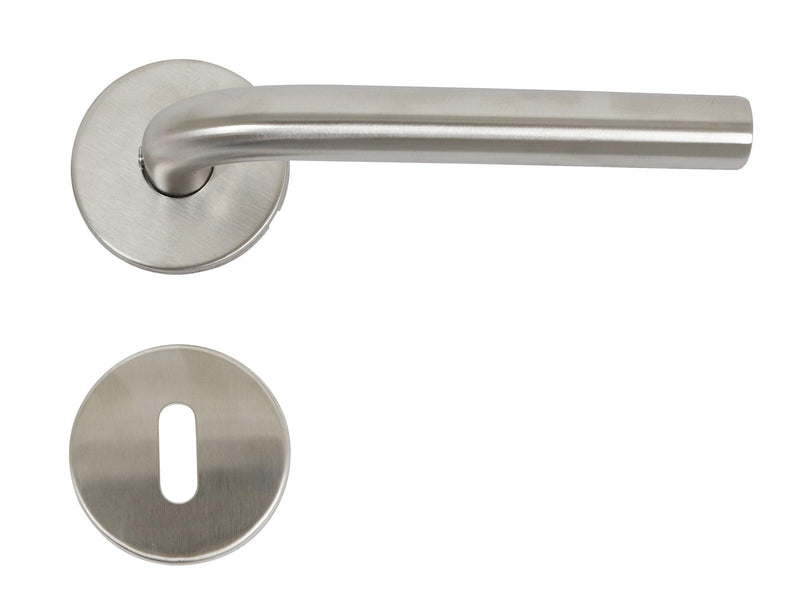 Home>it Door handle 16mm L handle - Stainless