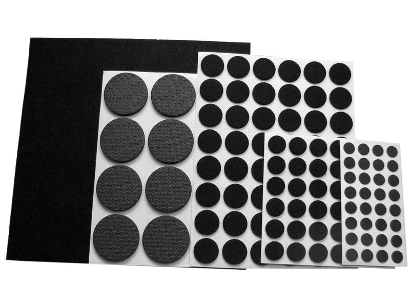 Home>it Felt pad kit - x 125 assorted - black