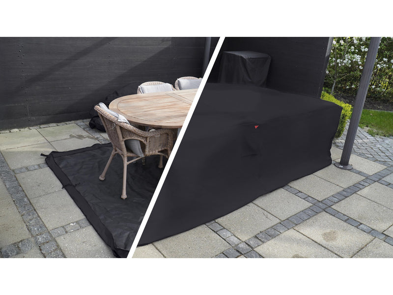 Home>it Garden Überzug für Gartenmöbel, L210×B155×H95 cm., schwarz