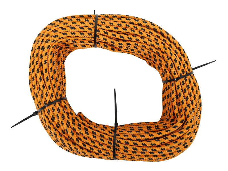 Home>it Garden braided rope Ø6.4 mm × 30 m (Orange/Black)