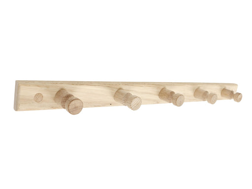 Home>it Oak coat rack - 5 pegs