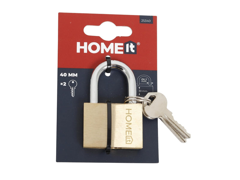 Home>it Padlock brass - 40 mm.