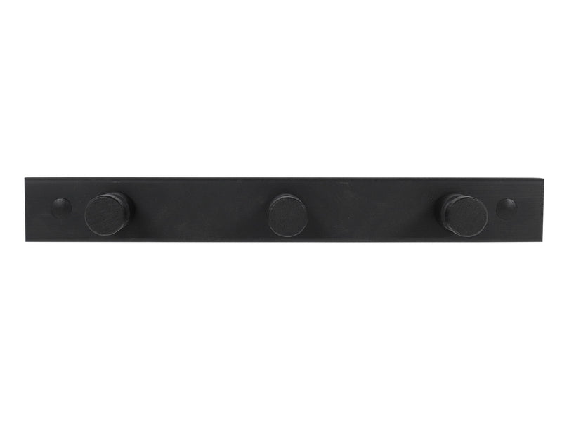 Home>it Pine coat rack – 3 pegs – black