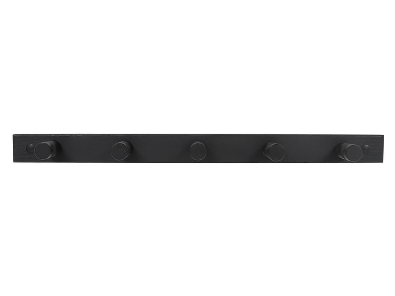 Home>it Pine coat rack – 5 pegs – black