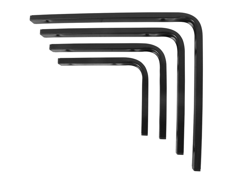 Home>it Shelf bracket F profile 125 x 150mm - black