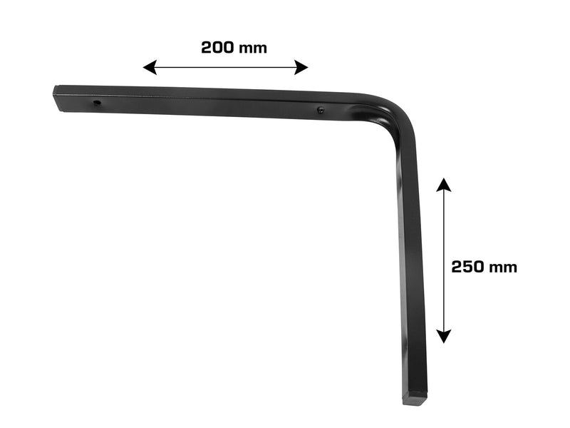 Home>it Shelf bracket F profile 200 x 250mm - black