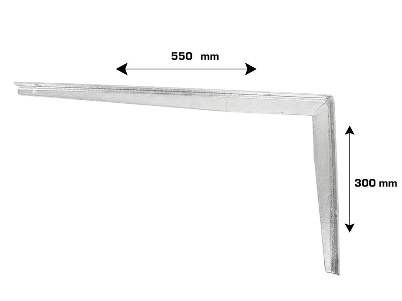 Home>it Shelf bracket T-profile 300 x 550mm - galvanised