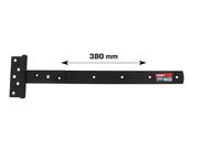 Home>it T-hinge matt black 380 x 30 mm zinc-coated carbon steel