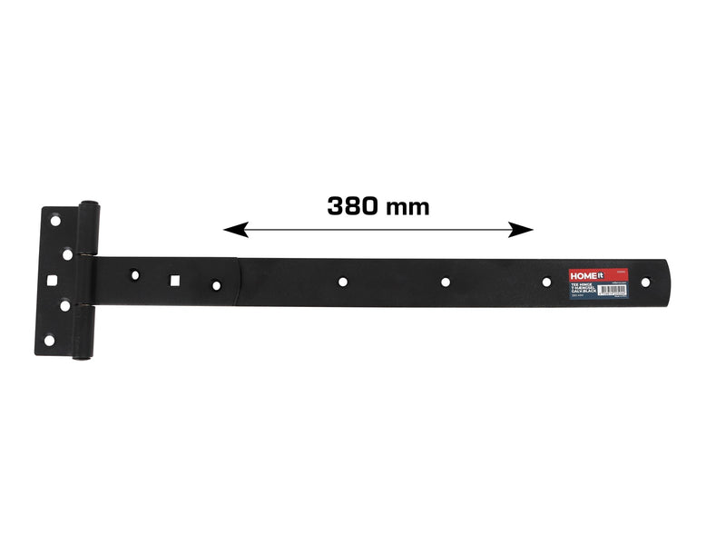 Home>it T-hinge matt black 380 x 30 mm zinc-coated carbon steel
