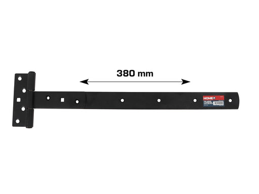 Home>it T-hinge matt black 380 x 30 mm zinc-coated carbon steel