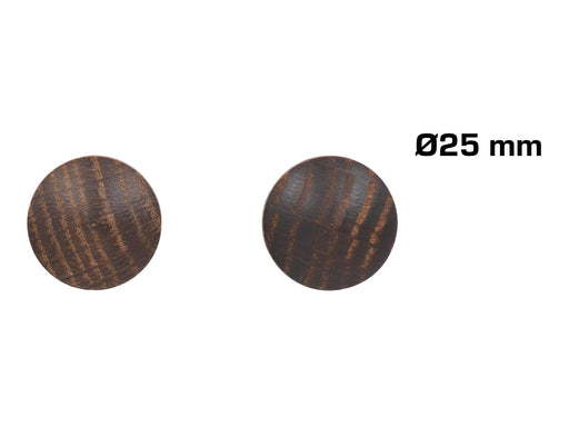 Home>it Wooden knob Ø25 mm – smoked oak – 2 pcs.