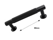 Home>it knurled handle 96 mm matt black 2 pcs.
