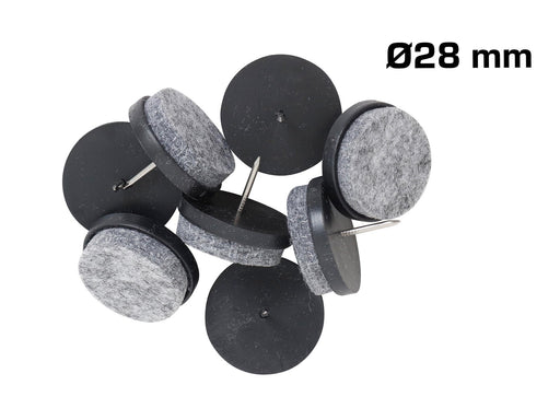 Home>it slip stitch with felt Ø28 mm x 8 pcs black