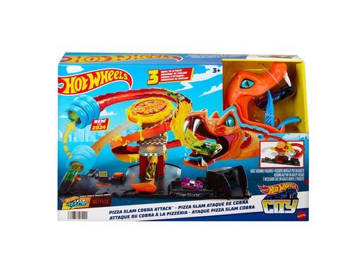 Hot Wheels City Pizza Slam Cobra Attack Playset