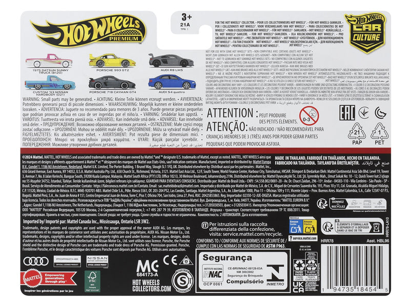 Hot Wheels Premium Car Culture 1975 Datsun Sunny Truck (B120) & Custom '93 Nissan Hardbody (D21)