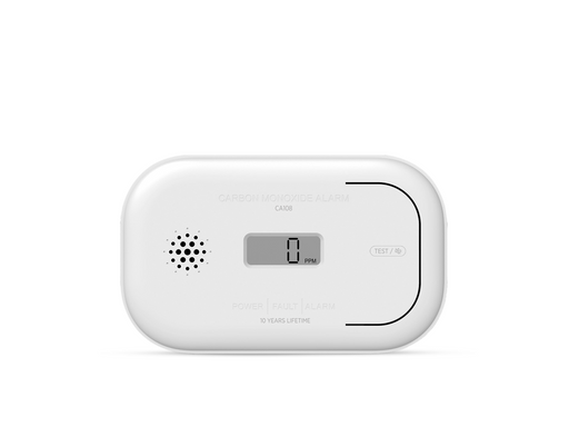 Housegard CA108 carbon monoxide alarm with LCD display incl. 3-year battery white