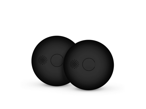 Housegard Luma Smart wireless series-connected smoke alarm incl. 10-year battery 2-pack, black