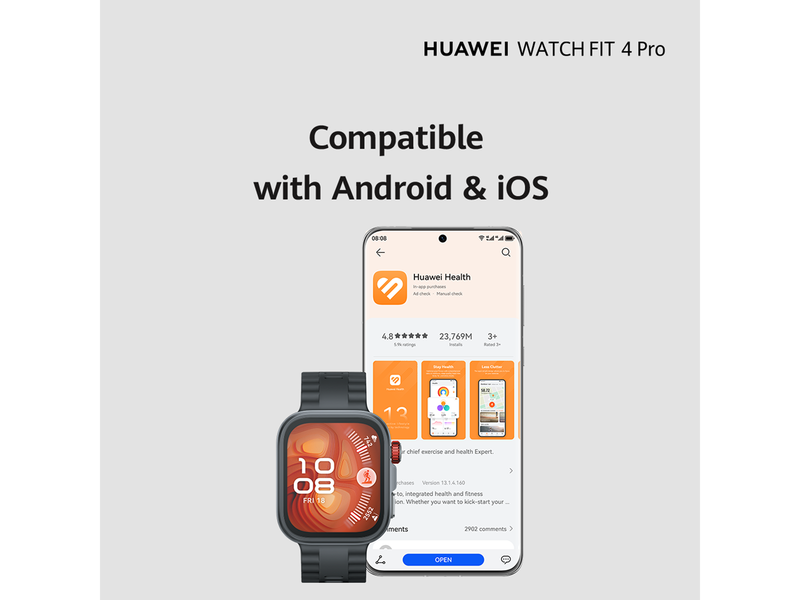 Huawei Watch FIT 4 Pro - Black *DEMO*