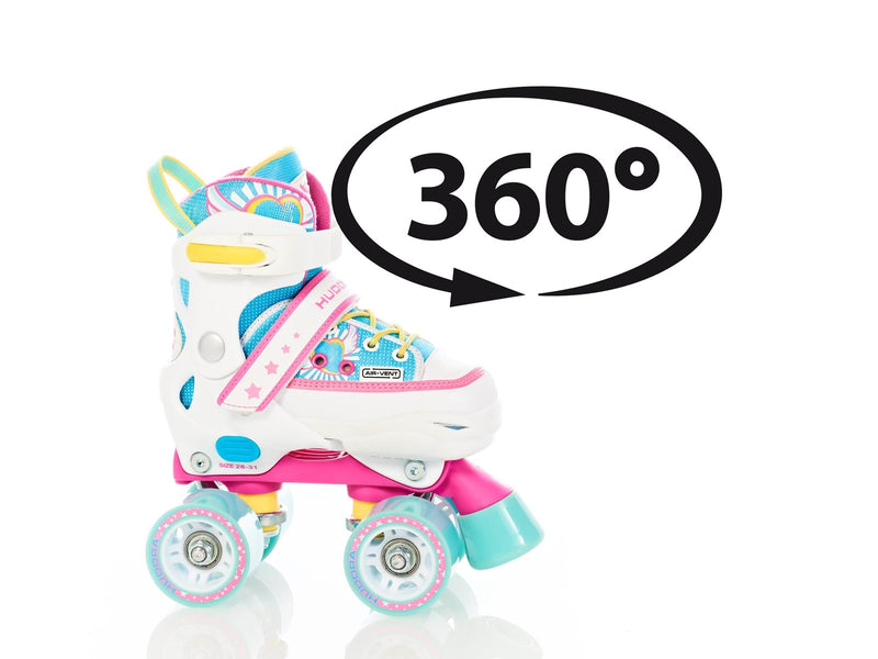 Hudora Adjustable Roller Skates Skate Wonders size 32-35