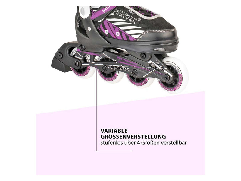Hudora Children's Inline Skates Mia Purple Size 33-36