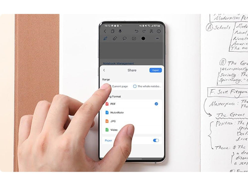Huion Note X10 digitales Notizbuch