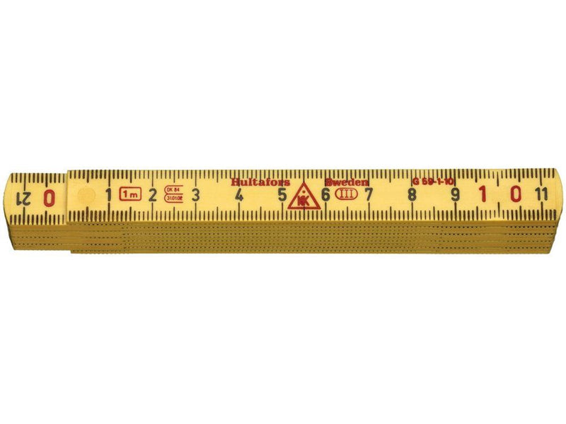 Hultafors Fiberglass folding rule g59 1m 10 links