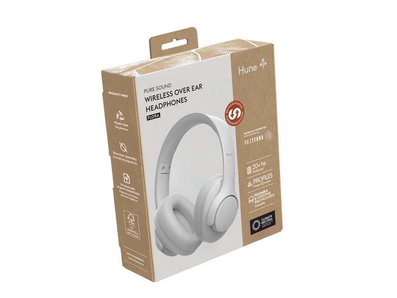 Hune Flora Foldable Bluetooth Headphone  - White