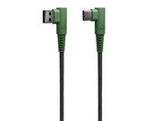 Hune Hiedra Braided 90° USB Cable Type A to Type C 1.2m - Forest Green