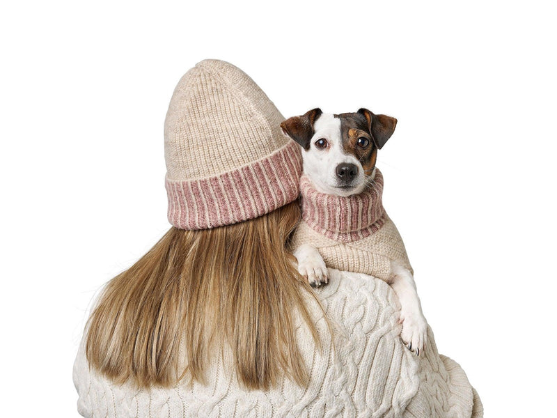 Hunter - Dogcoat Odense 35 + hat beige/rose - (203534)