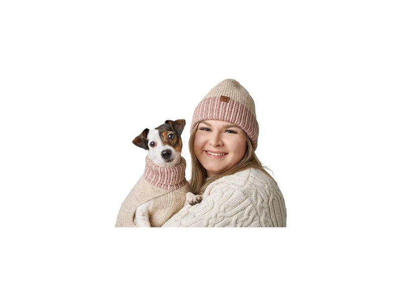 Hunter - Dogcoat Odense 35 + hat beige/rose - (203534)