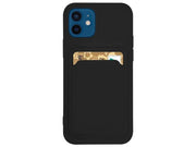 Hurtel Card Case Silicone Wallet With Card Slot Documents For Samsung Galaxy A42 5G Black