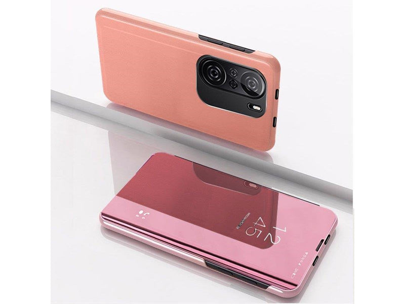 Hurtel Clear View Case Cover for Xiaomi Redmi K40 Pro+ / K40 Pro / K40 / Poco F3 Pink