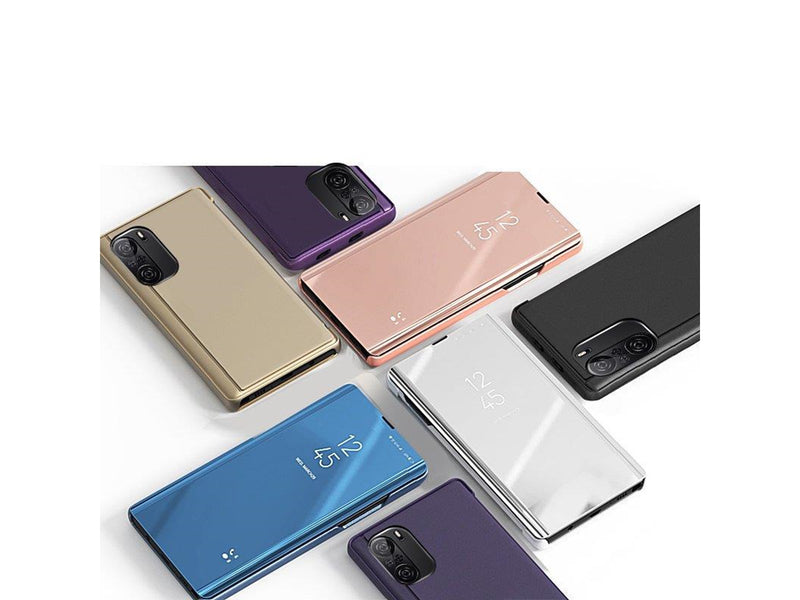 Hurtel Clear View Case Cover for Xiaomi Redmi K40 Pro+ / K40 Pro / K40 / Poco F3 Pink