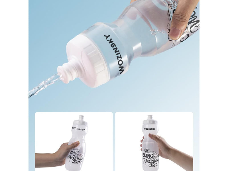 Hurtel HBR-01 750ml bicycle bottle - transparent