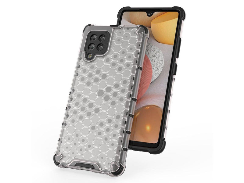 Hurtel Honeycomb Case Armor Cover with TPU Bumper for Samsung Galaxy A42 5G Black