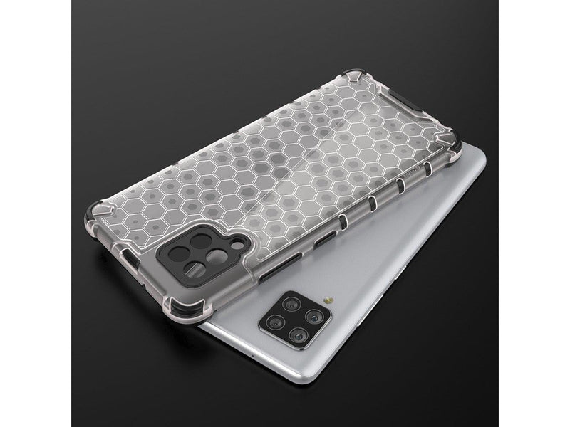 Hurtel Honeycomb Case Armor Cover with TPU Bumper for Samsung Galaxy A42 5G Black