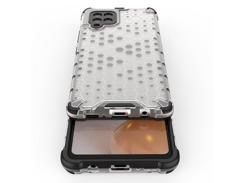 Hurtel Honeycomb Case Armor Cover with TPU Bumper for Samsung Galaxy A42 5G Black