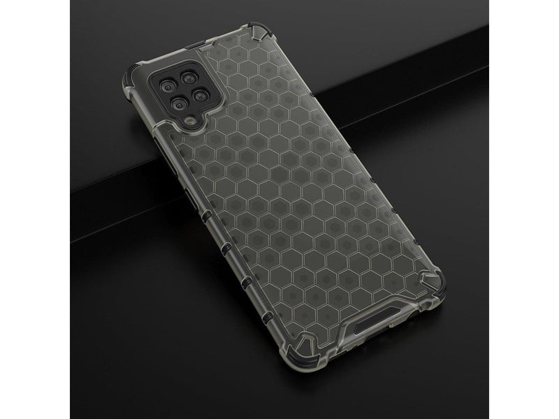 Hurtel Honeycomb Case Armor Cover with TPU Bumper for Samsung Galaxy A42 5G Black