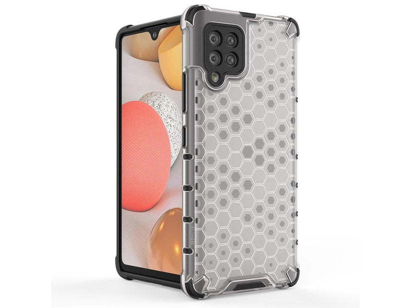 Hurtel Honeycomb Case Armor Cover with TPU Bumper for Samsung Galaxy A42 5G Black