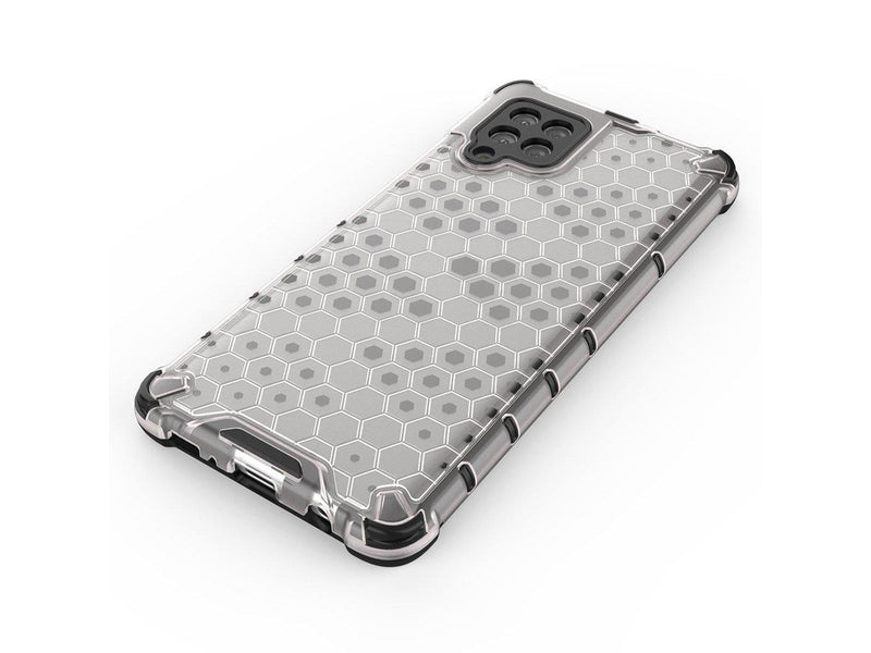 Hurtel Honeycomb Case armor cover with TPU Bumper for Samsung Galaxy A42 5G Blue