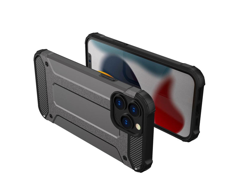Hurtel Hybrid Armor Case Tough Rugged Cover for iPhone 13 Pro Black