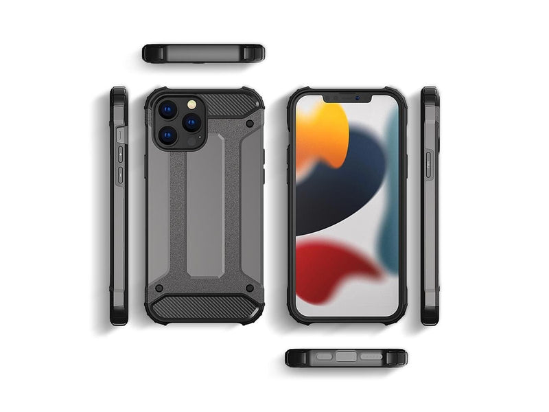 Hurtel Hybrid Armor Case Tough Rugged Cover for iPhone 13 Pro Black